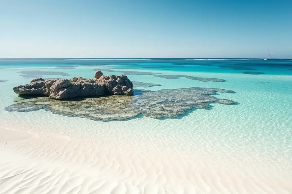 Ningaloo is the reason for the drive: a reef you can reach from the sand.