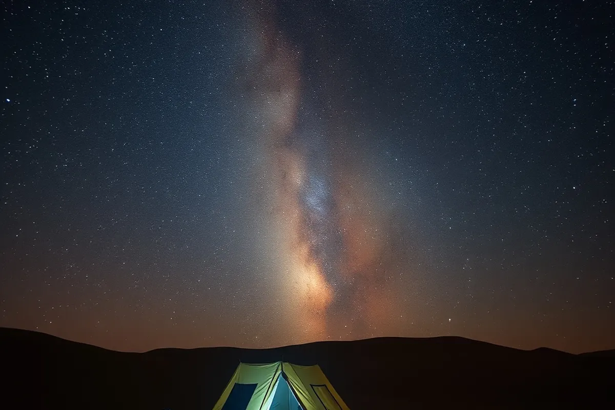 The night sky over the desert is the other reason to drive this far.