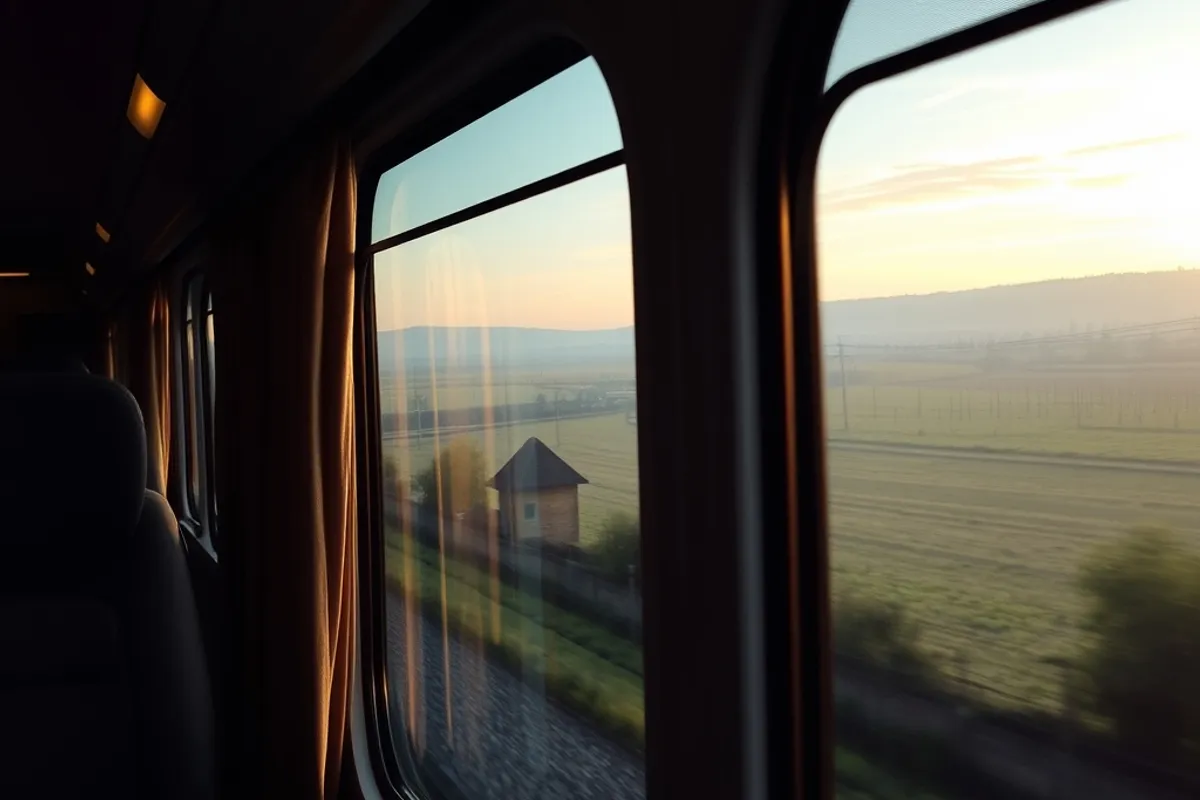 The morning window is the reward: you wake up already somewhere else.